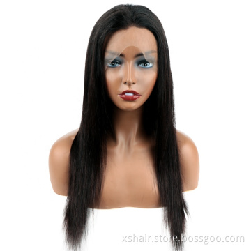 Wholesales full lace wig 100% remy virgin human hair wigs use brazilian human hair straight hair lace front wig